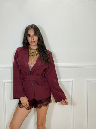 GIACCA KIMONO CON FUSCIACCA