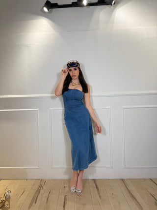 ABITO FASCIA DENIM