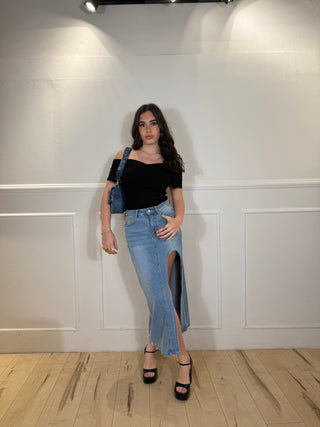 GONNA LUNGA IN DENIM