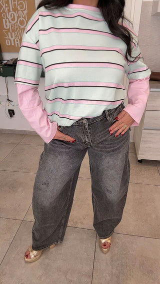 JEANS GRIGIO BALLON