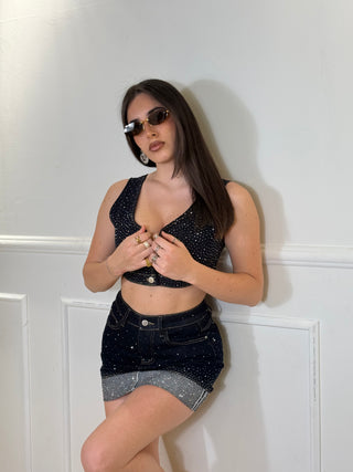 GILET STRASS