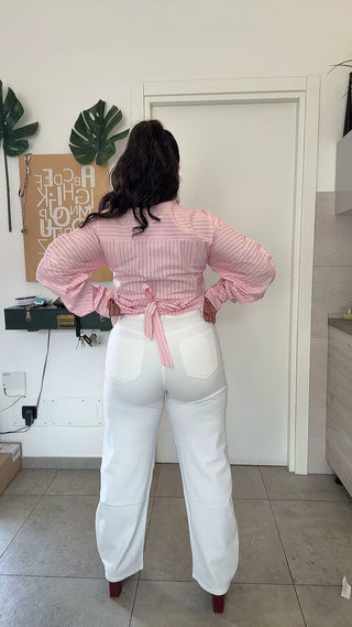 JEANS BALLON BIANCO