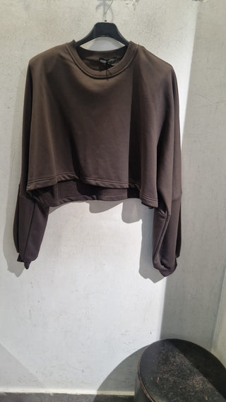 FELPA CROP SPALLINE