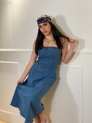 ABITO FASCIA DENIM