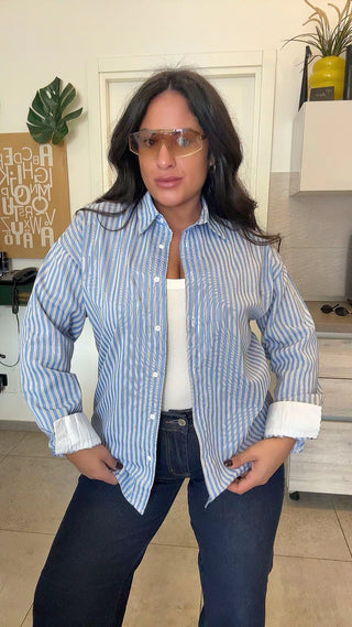 CAMICIA RIGHE POLSINO