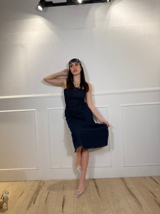 ABITO FASCIA DENIM