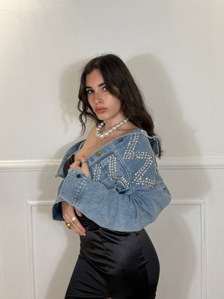 GIUBBINO DENIM BRILLANT