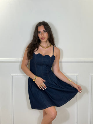 ABITO DENIM ROMBO