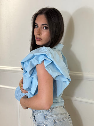 CAMICIA CROP ROUGE