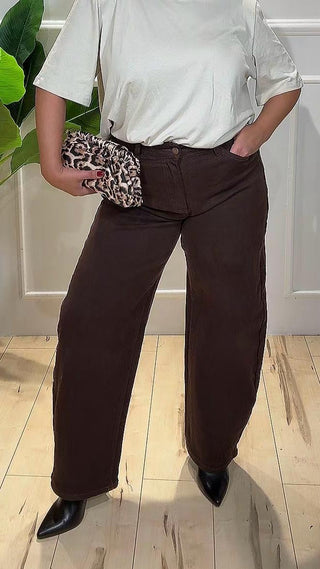 JEANS MARRONE BALLON