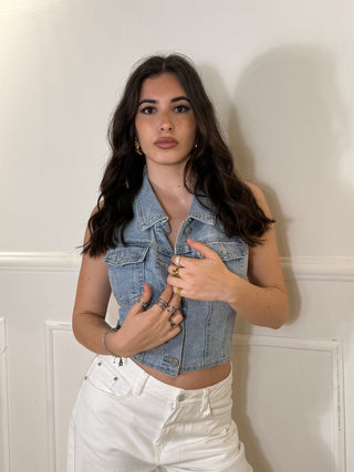 Top crop Denim