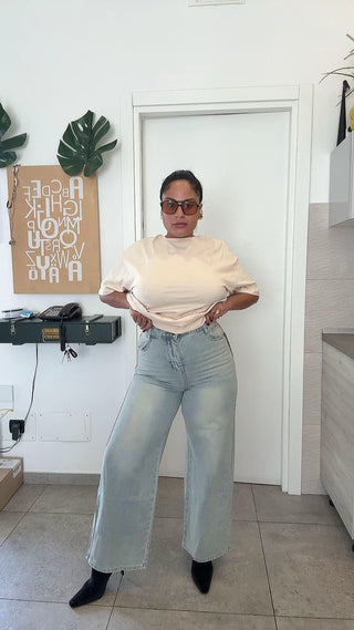 JEANS BALLON CHIARO