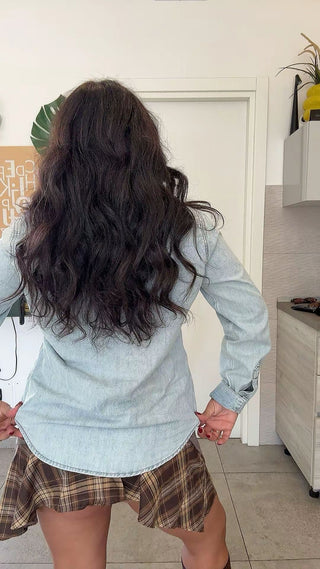 CAMICIA DENIM CHIARO